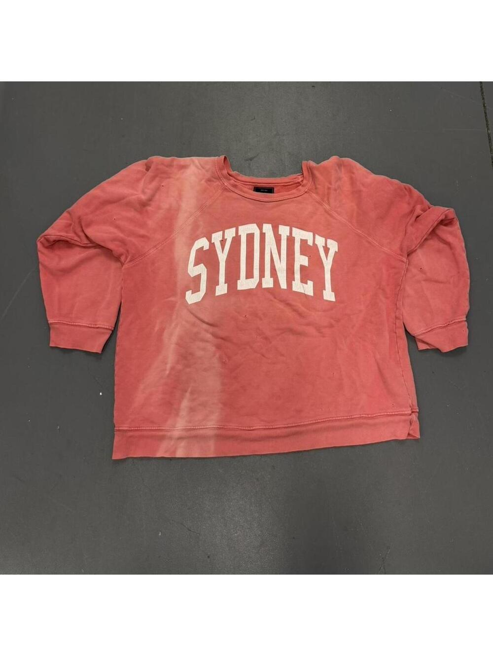 Men's Red and Pink Sweatshirt